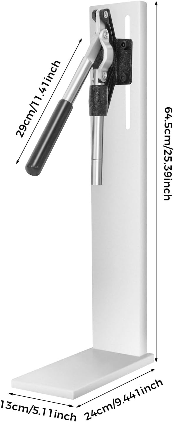 GSHIOIO Wine Bottle Corker Press, Stainless Steel Manual Corker Cork, Bottle Capper for Bottling, Wine Bottle Inserting Stopper Tool with 2 Pom Heads for Wineries, Bars, and Restaurants