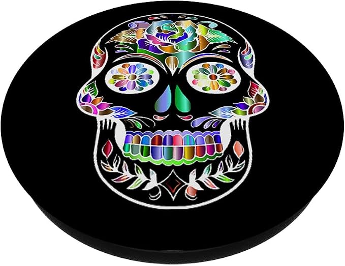 Dia De Los Muertos Pop Socket for Phone PopSockets Skull PopSockets Standard PopGrip