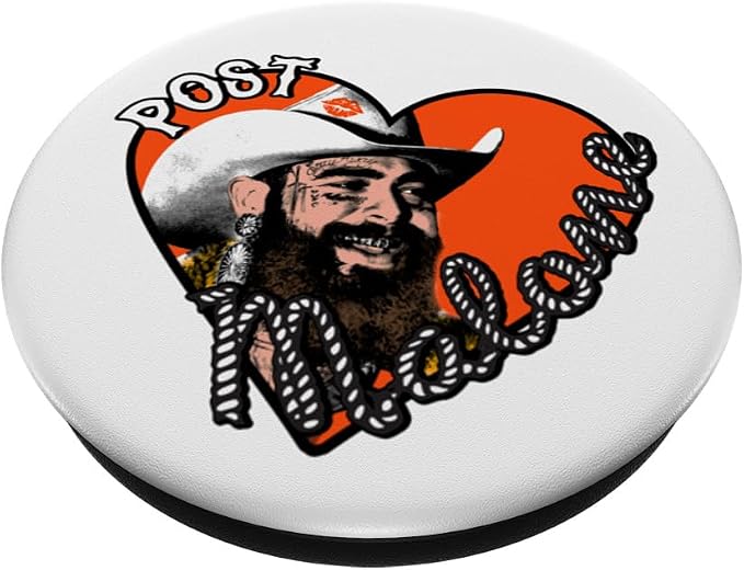 Official Post Malone Heart Photo PopSockets PopGrip for MagSafe