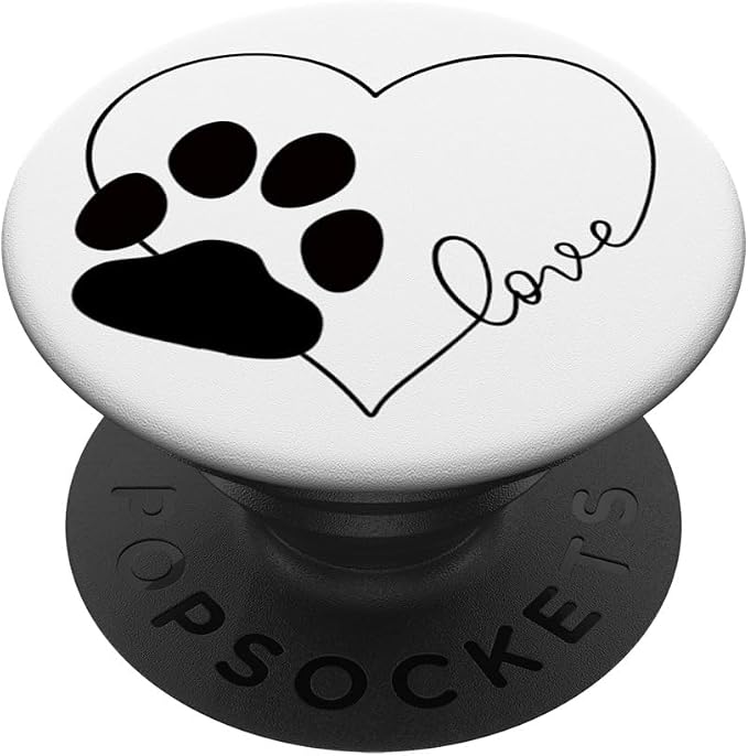 Love Dogs Paw Print PopSockets Adhesive PopGrip