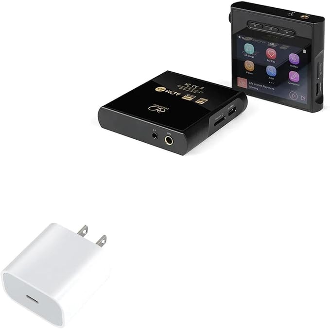 BoxWave Charger Compatible with Shanling M1s - PD GAN miniCube (30W) 30W Tiny PD GAN Type-C Wall Charger - Winter White