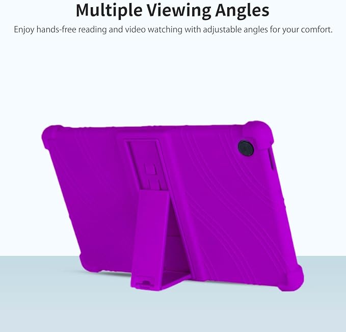 Case for T-Mobile Revvl Tab 2 10.1-InchCompatible with T-Mobile Revvl Tab 2 Android Tablet–Soft Silicone Protective Cover with Kickstand Shockproof Drop-Resistant Business-Style Stand(Black)