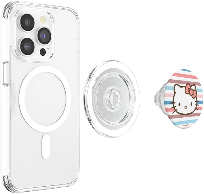 Hello Kitty Vintage Stripes PopSockets Adhesive PopGrip