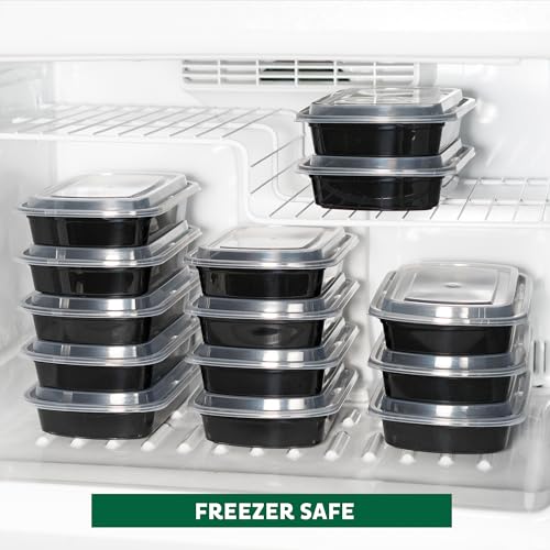 Freshware Meal Prep Containers [150 Pack] 1 Compartment Food Containers with Lids, Bento Box, Stackable, Microwave/Dishwasher Safe (38 oz) - size: 38OZ-150PK