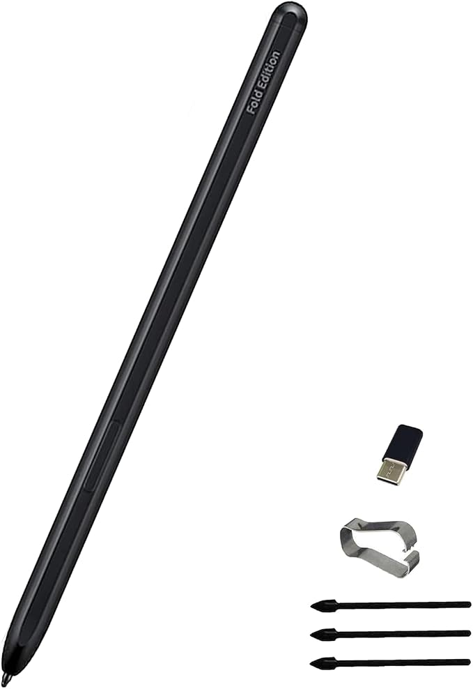 Galaxy Z Fold 4/3/5 S Pen Fold Edition for Samsung Galaxy Z Fold 3/4/5 Stylus PenEJ-PF946BBEGUSwith Replacement Tips/Nibs(Black)