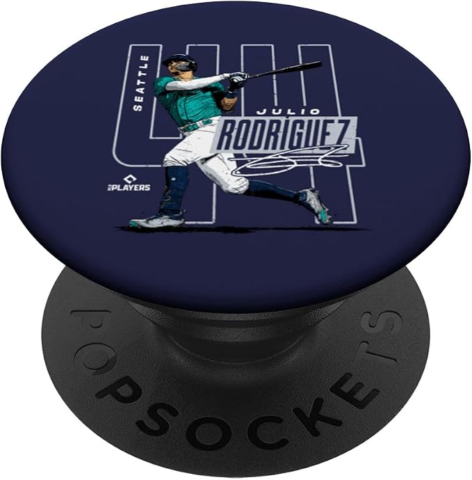 Julio Rodriguez | Seattle Baseball MLB Players | MLBJROD3003 PopSockets PopGrip for MagSafe