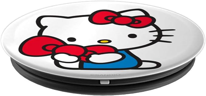 Hello Kitty Classic Bow PopSockets Stand for Smartphones and Tablets PopSockets Adhesive PopGrip