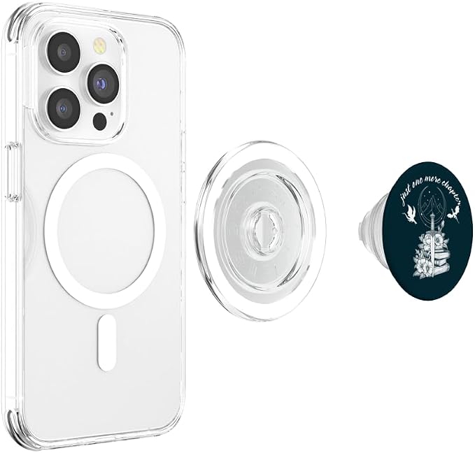 Just One More Chapter Book Dragon Romantasy Reader Bookish PopSockets PopGrip for MagSafe