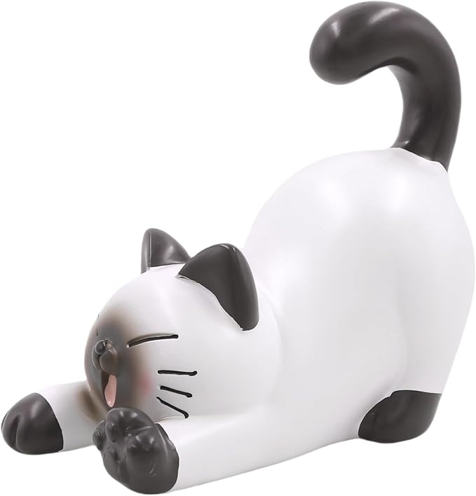 BOLLEY JOSS Desk Cell Phone Holder Stand Pink Sofa with Cute Cat Kitty for Office Free You Hands Home Ornament