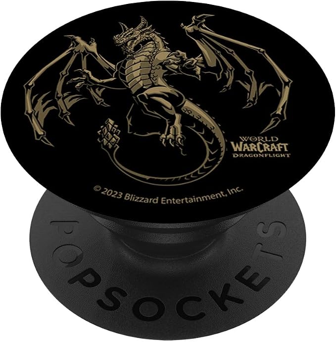 World of Warcraft Dragonflight Wrathion Epic Shot Vintage PopSockets Standard PopGrip