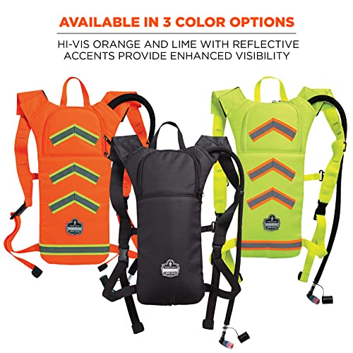 Ergodyne Chill-Its 5155HV High Visbility Low Profile Hydration Pack, 2 ltr, Lime