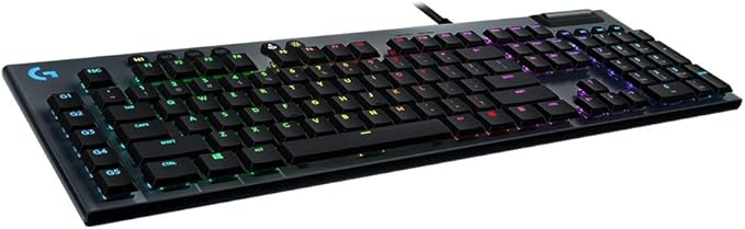 Logitech G815 LIGHTSYNC RGB Mechanical Gaming Keyboard, GL Linear (Renewed)