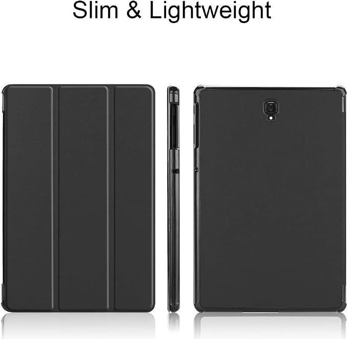 Kepuch Custer Case for Samsung Galaxy Tab S4 10.5 T830 T835 T837 PU Leather Case Cover for Samsung Galaxy Tab S4 10.5 T830 T835 T837 - Black