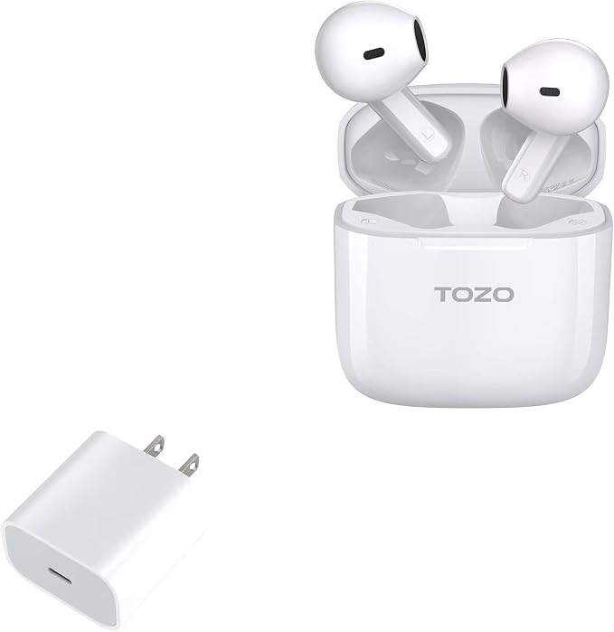 BoxWave Charger Compatible with TOZO A3 - PD GAN miniCube (30W) 30W Tiny PD GAN Type-C Wall Charger - Winter White