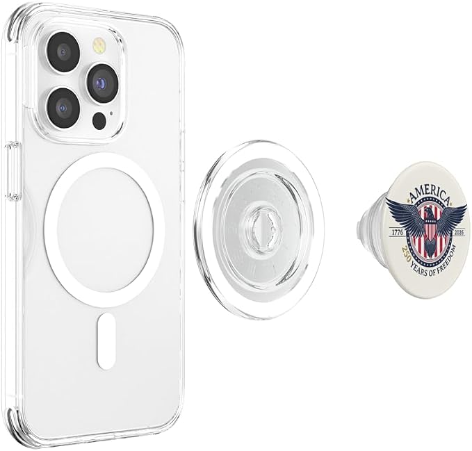 America 250 Years of Freedom Patriotic 250th Anniversary PopSockets Adhesive PopGrip