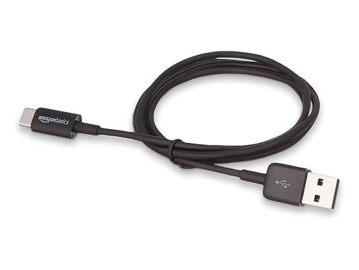 Amazon Basics USB-C to USB-A 2.0 Male Cable - 3 feet (0.9 meters) - Black 24 Pack of 5 120 count total Black