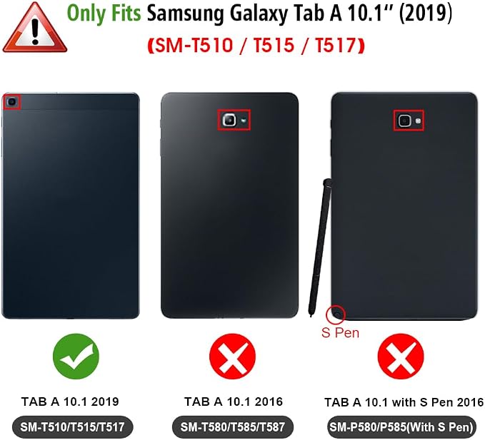 Fintie SlimShell Case for Samsung Galaxy Tab A 10.1 2019 Starry Night | Model SM-T510/T515/T517 Ultra Thin Lightweight Stand Cover