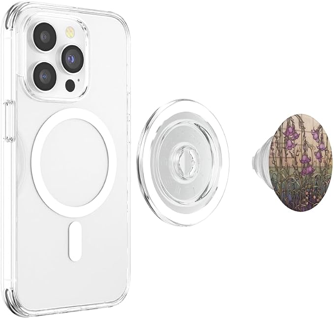 Cute Floral Heather Flower Art Nouveau PopSockets Adhesive PopGrip