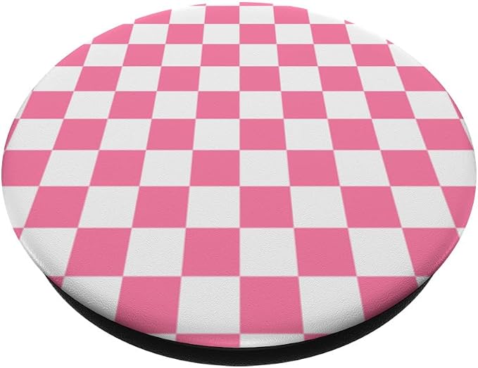 Cute Pink Checkerboard Classic Checkered Big Checkerboard PopSockets Standard PopGrip