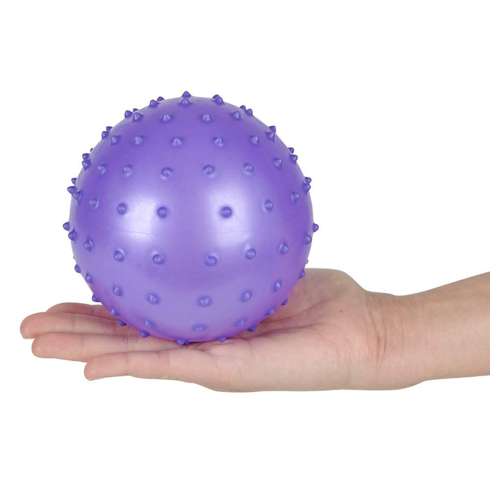 Bedwina 7 Inch Knobby Sensory Balls (6-Pack) Spiky Massage Stress Balls
