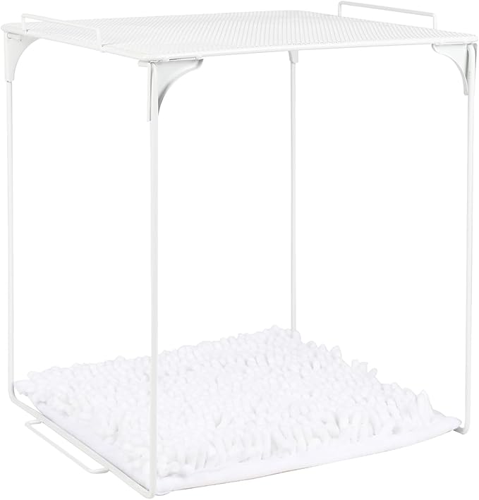 Locker Organizer Shelf and Locker Carpet Decorating Kit Suitable for School, Office Back to School Essentials (1, White)