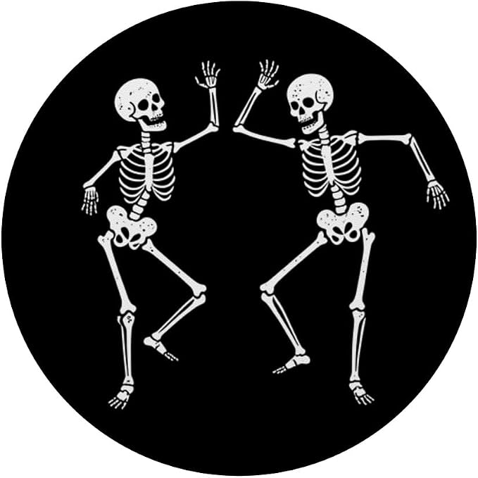 PopSockets Phone Grip – Funny PopSocket - Dancing Skeleton PopSockets PopWallet for MagSafe