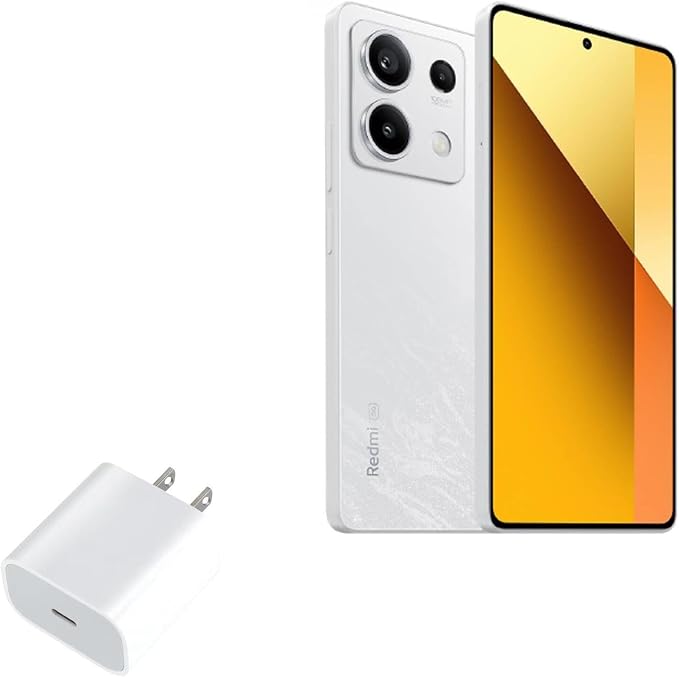 BoxWave Charger Compatible with Xiaomi Redmi 13 5G - PD GAN miniCube (30W) 30W Tiny PD GAN Type-C Wall Charger - Winter White