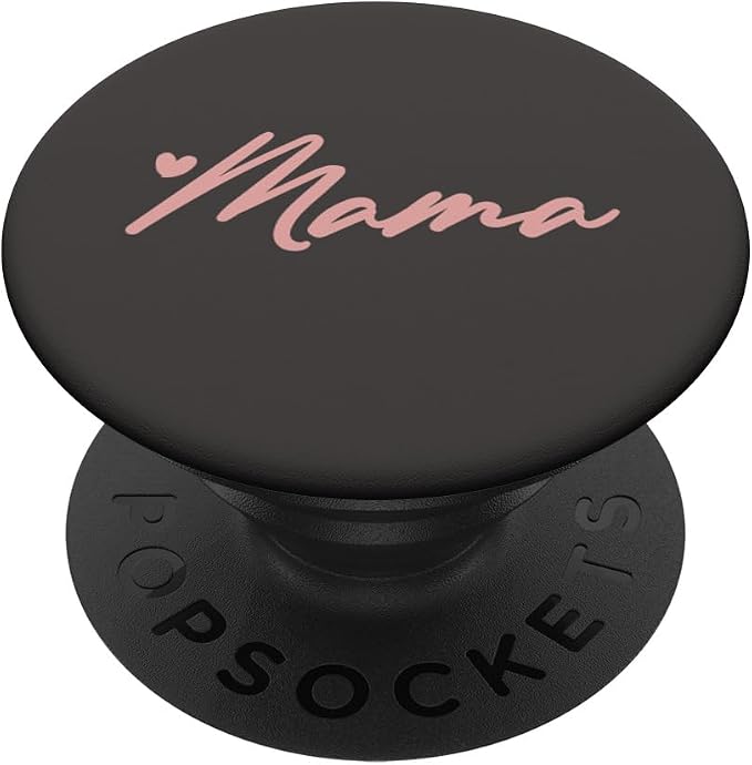 Rose Gray Heart Mama PopSockets Adhesive PopGrip
