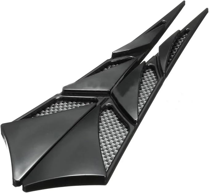 2Pcs Universal Black Cars Auto Vehicle Tuning Air Flow Intake Scoop Bonnet Vent