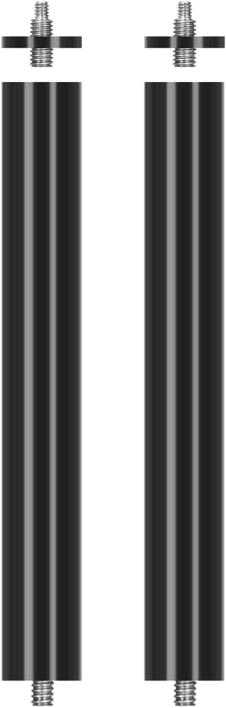 TARION Modular Base Extension Rod - 21.6"/55cm Extension Pole Set (2× 10.8" Sections) Compatible with Titanrig Lite Z, Desktop, Studio, Cart Products