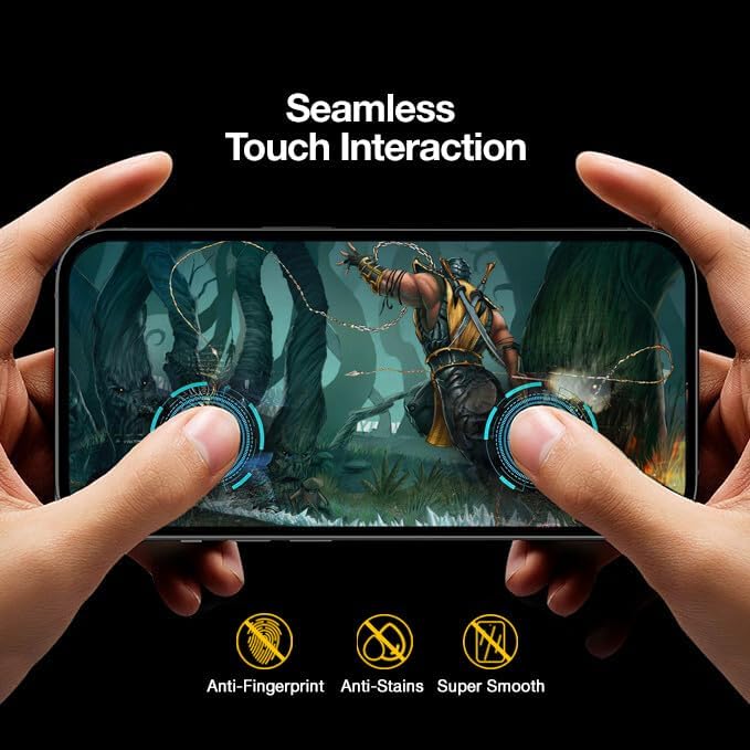 Designed for Samsung Galaxy S24 Tempered Glass Screen Protector UHD &amp Camera Lens Protector with Applicator