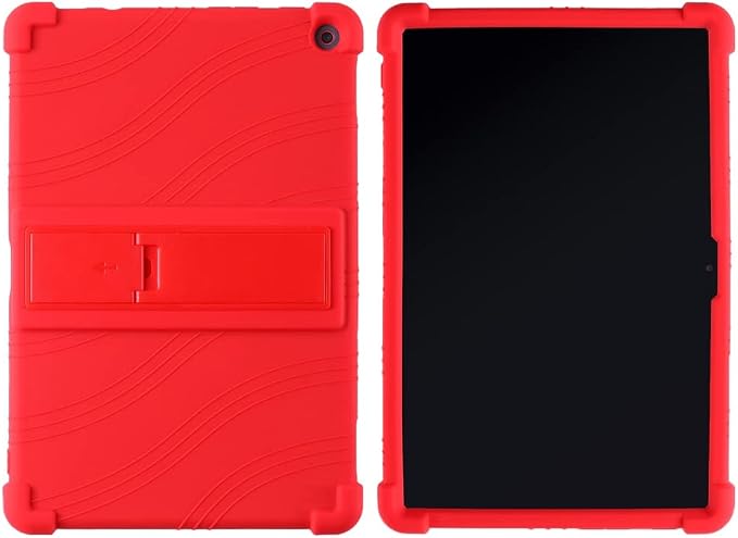 Case for Lenovo 10e Chromebook 10.1 inch Tablet Soft Silicone Adjustable Stand Shockproof Rubber Shell Protective Cover (Black)