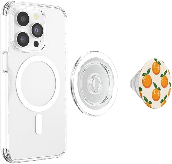 Orange Fruit PopSockets PopGrip for MagSafe
