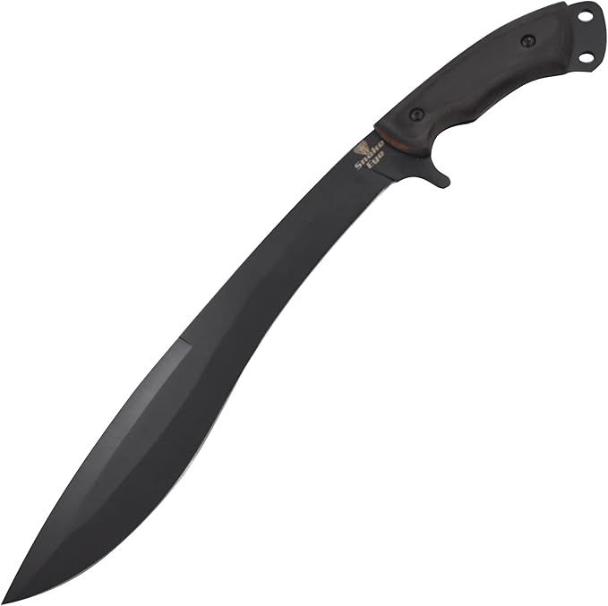 Snake Eye Machete with Heavy Duty Construction-Ergonomic Non-Slip Handle and Belt Sheath for Gardening, Land-Management, Bushcraft, Hunting and Outdoor