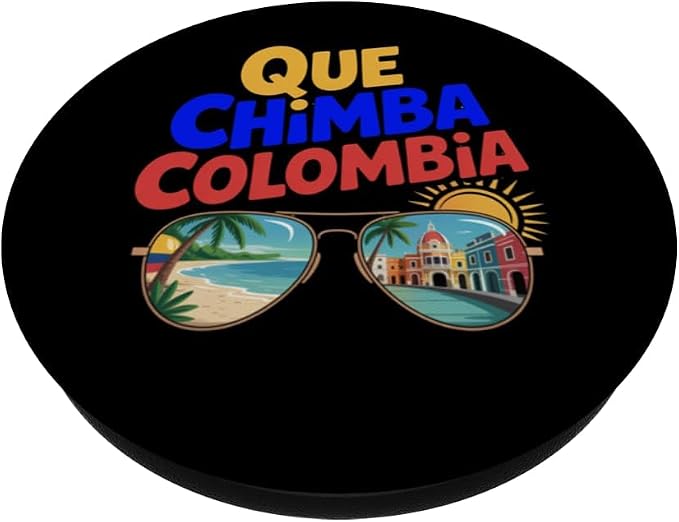 Que Chimba Colombia Colombian Pride PopSockets PopGrip for MagSafe