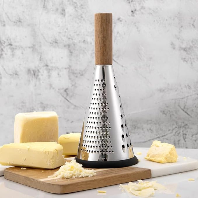 Ciieeo Manual Cheese Grater Stainless Steel Vegetable Grater with Ergonomic Handle Kitchen Gadget for Cheese Fruit and Melon Household Graters for Kitchen 11.81 X 5.11 X 5.11 in