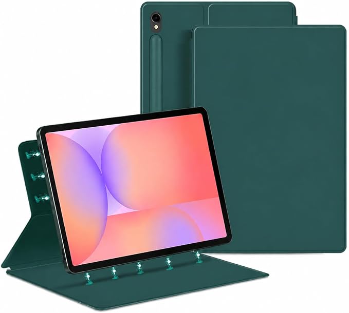 Magnetic Case for Galaxy Tab S10 Lite/Galaxy Tab S10 FE/Galaxy Tab S9 FE 10.9 Inch/Tab S9 11 2023 with S Pen Holder Ultra-Slim Lightweight Slim Magnetic Stand Case with Auto Sleep/Wake Black