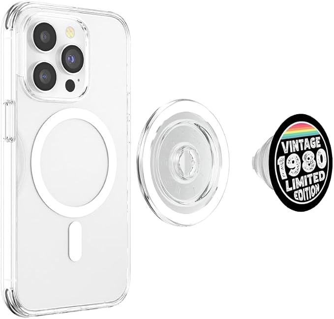 Limited Special Edition Vintage Since Born in 1980 PopSockets PopWallet for MagSafe
