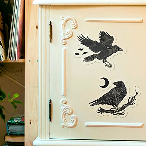 WIRESTER Decal Vinyl Wall Stickers Decoration for Home Office Living Room Wall Bathroom, Ravens Crows