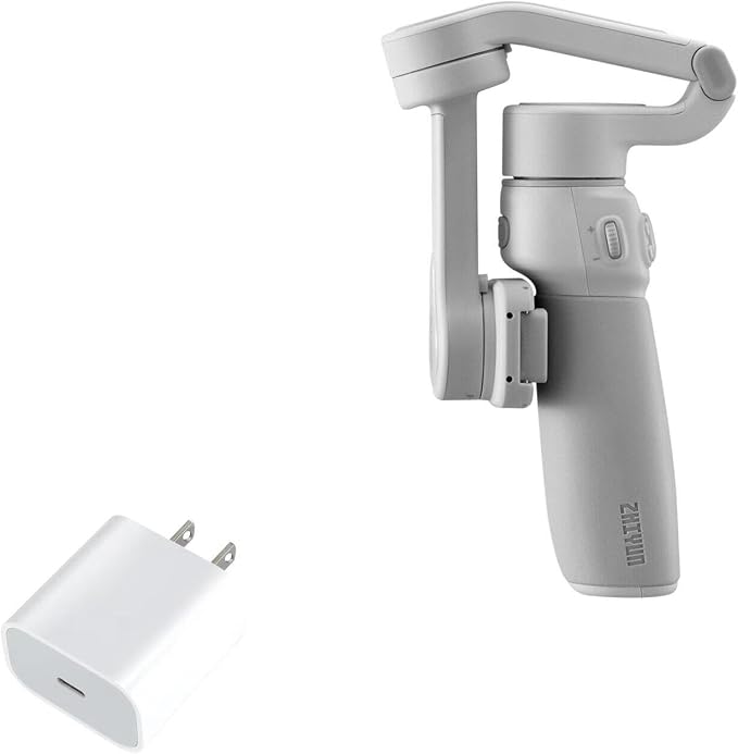 BoxWave Charger Compatible with Zhiyun Smooth-Q4 - PD GAN miniCube (30W) 30W Tiny PD GAN Type-C Wall Charger - Winter White