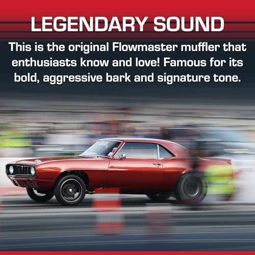 Flowmaster 40 Series Original Chambered Muffler ? 2.50¡± Offset In / 2.50¡± Center Out ? Aggressive Sound ? 16-Gauge Aluminized Steel ? For Muscle Cars, Street Rods, Trucks, SUVs & Strip Builds (42541)