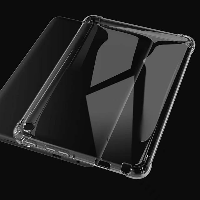 Dteck Clear Back Cover Case for Amazon Kindle Fire 7 Tablet 12th Generation (2022 Release)Ultra Lightweight Slim Shell Durable Silicone Protective Case for Kindle Fire 7 inch Tablet 12th Generation