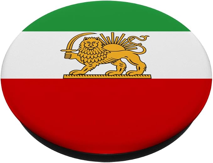 Iran Lion and Sun State Flag 1964-1980 PopSockets PopWallet for MagSafe