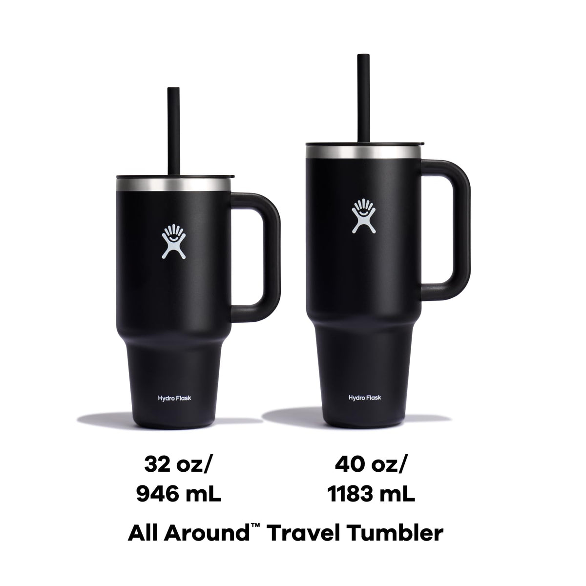 Hydro Flask 40 Oz Travel Tumbler with Handle, Lid and Straw - Insulated Stainless Steel in 40 Oz Birch