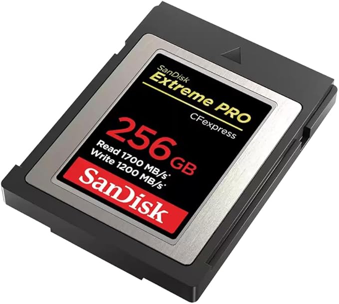 SanDisk Extreme PRO 256GB CFexpress Type-B Memory Card, 1700MB/s Read, 1200MB/s Write
