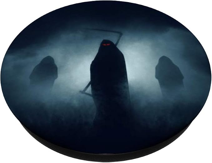 Horror Grim Reaper Halloween PopSockets PopGrip: Swappable Grip for Phones &amp Tablets