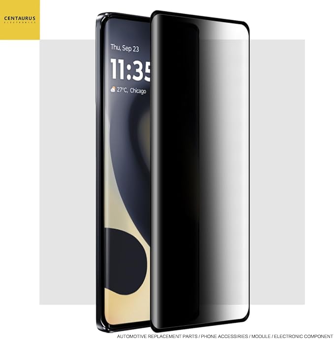 OCESTORE 2 Pack 3D Curve Privacy Screen Protector Full Coverage Tempered Glass Protectors Anti-peeping Anti-Spy Anti-Scratch Ultra-Thin Replacement for Moto Edge 2024