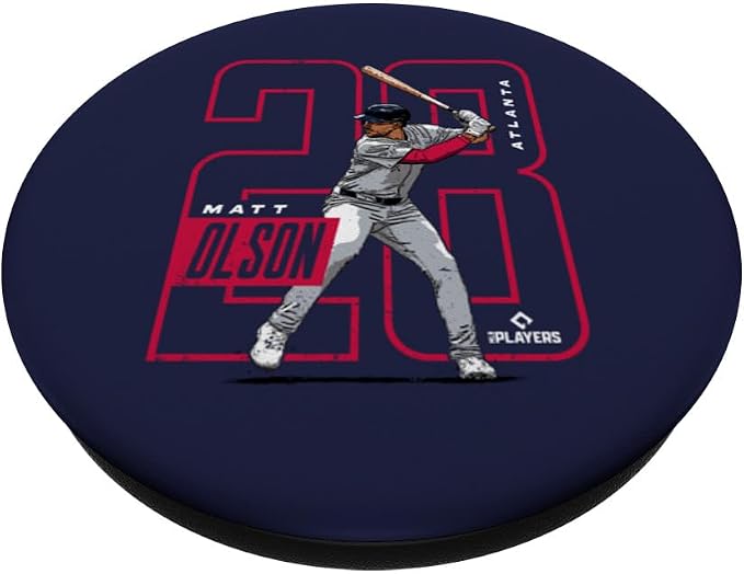 Matt Olson | Atlanta Baseball MLB Players | MLBOLS4025-S PopSockets PopGrip for MagSafe
