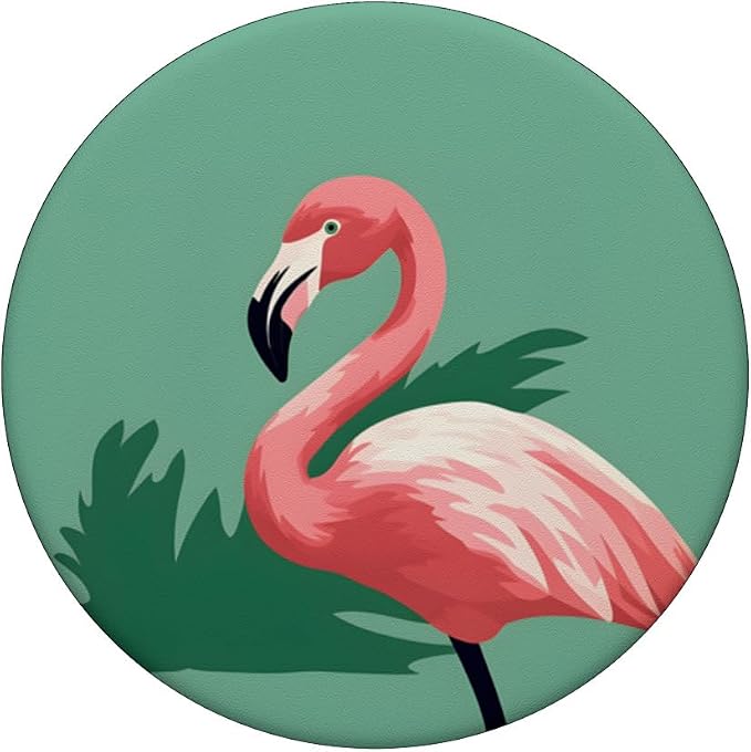 Cute Pink Flamingo Tropical Flamingos PopSockets PopGrip for MagSafe