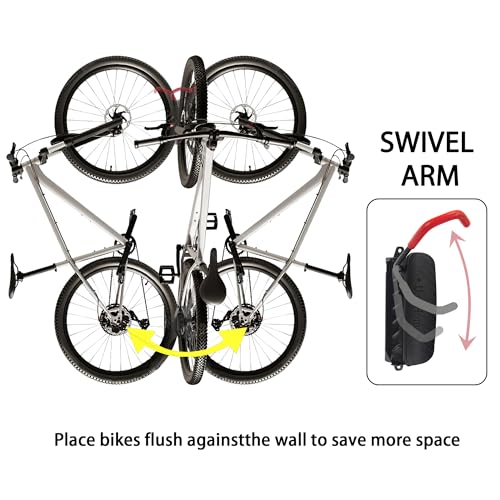 Swivel Bike Wall Mount, Bike Hangers for Garage, Space-Saving Bike Storage, Sturdy Bicycle Rack Can Holds Up to 77 lbs, Easy Install, 1 Pack - size: 1 Pack